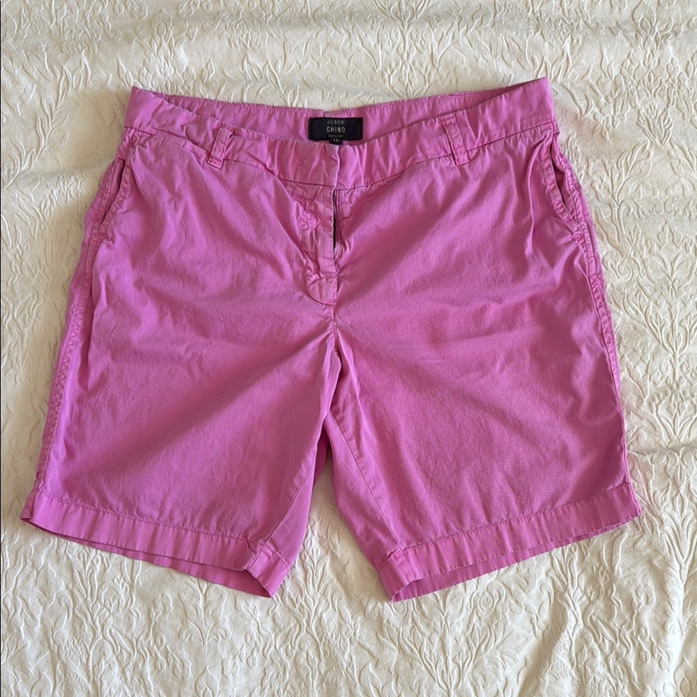 J. Crew Pink Chino Women’s Shorts Vibrant Summer Style
